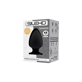 Silexd Plug Model 1 Extra Small Black Premium Silicone Dual Density Butt Plug 8cm x 4.5cm Butt Plugs